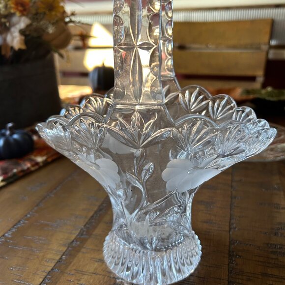 Vintage Princess House full Lead Crystal Basket - Picture 2 of 6